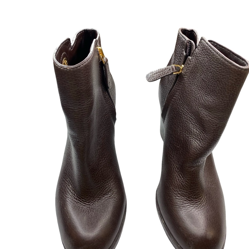 Tory Burch Dark Brown Ankle Booties - Picture 6 of 14